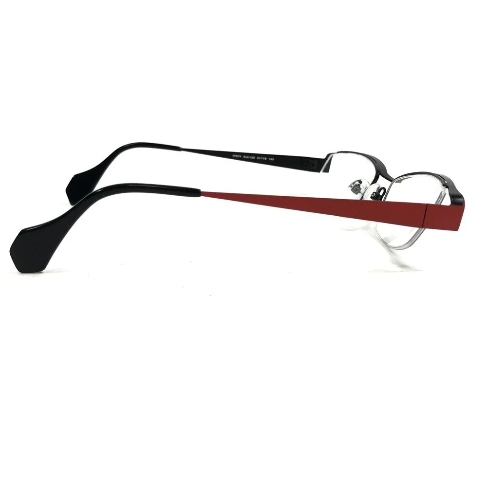 Iyoko-Inyake Eyeglasses Frames IY574 Col.132 Black Red Rectangular 51-19-140